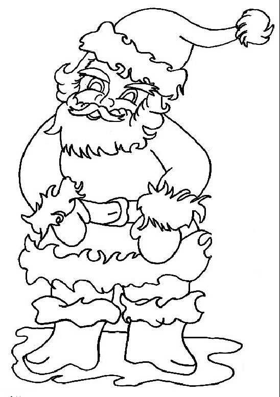 Święty Mikołaj kolorowanki